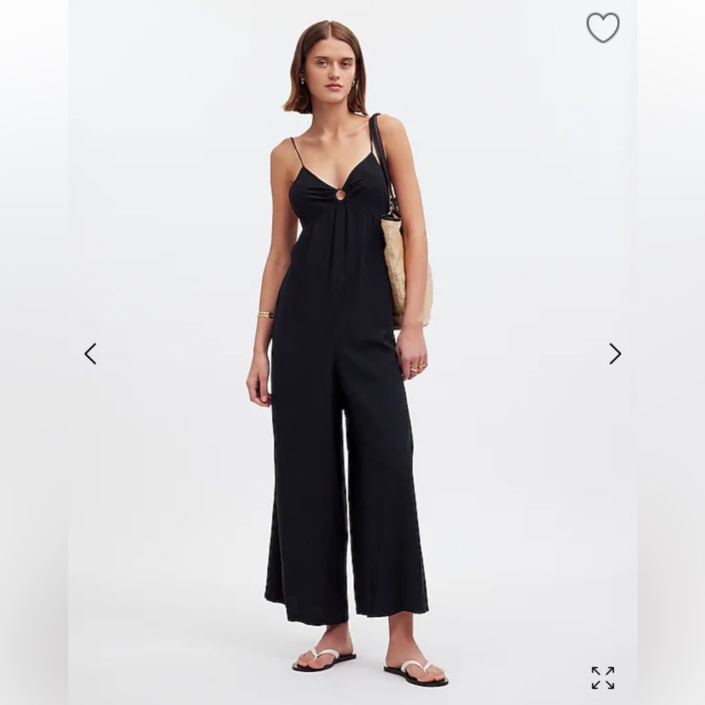 Madewell O-Ring Wide-Leg Cover-Up Jumpsuit